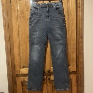 Wrangler Retro Slim‎ Jeans Boys 16 Medium Wash Denim Adjustable Waist Western